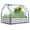 4'x3'x1' Clear, variant on Quictent 49(L)x32(W)x39(H) inch Raised Garden Bed with Greenhouse Extra-Thick Galvanized Steel Dual Use (Green)