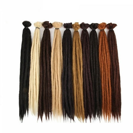 yingyy 20 inch Handmade Hip-hop Dreadlocks Hair Extensions Hair Extensions  Women Men Straight Crochet Braid Fake Hair | Walmart Canada