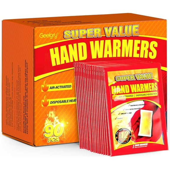 Hand Warmers Disposable 20Pcs, Long-Lasting Up to 12 Hours for Warm Body, Safe Portable Hand Warmers for Hand & Foot, Heater for Camping, Fishing, Winter