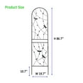 thumbnail image 5 of 2 Pack Metal Garden Trellis 86.7" x 19.7" Rustproof Trellis for Climbing Plants Outdoor Flower Support Dragonfly Deco Black, 5 of 5