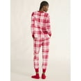 Joyspun Women's Stretch Velour Pajama Set with Socks, 3Piece, Sizes XS