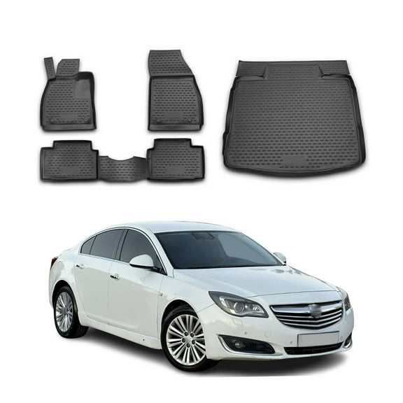 Custom Floor Mats & Cargo Liners for Buick Regal 2011-2017 Black 5 Pcs