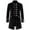 Black Tops for Men, variant on Men's Gothic Velvet Long Victorian Frock Tailcoat Jacket Vintage Steampunk Outwear Overcoat with Buttons