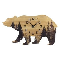 Forest Bear Wood Wall Clock