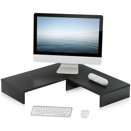 Fitueyes Monitor Riser Two Monitors Desktop Organizer Printer Fitueyes Monitor Riser Two Monitors