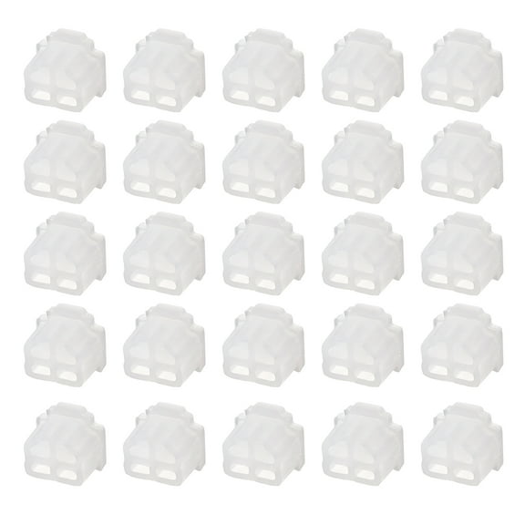 Silicone Telephone Modular Port RJ11 Anti-Dust Stopper Cap Cover Clear 20 pcs