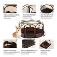 thumbnail image 3 of Mascota Corralito Plegable Portátil de 8 Paneles Cercas de La Perrera Tienda Resistente Al Agua Suave - Brown_S, 3 of 8