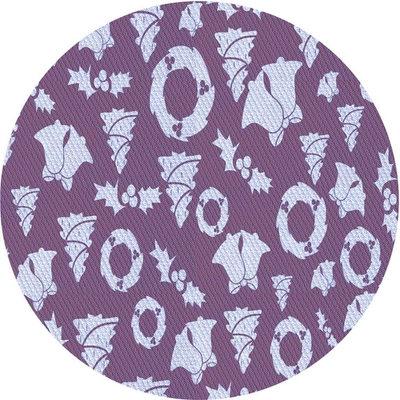 Ahgly Company Indoor Square Patterned Blue Angel Blue Area Rugs, 3' Square