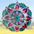 thumbnail image 1 of Wind Spinner Aoedelyart Mandala Purple Star, 30 cm, acero inoxidable, 1 of 8
