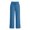 Blue, variant on Vivianyo HD Women's Fall Pants Vertical Seam Woven Bottoms, Drawstring Waist Side Split Wide Leg Trousers with Side Pockets for Women, Women's White, Sizes S-2XL