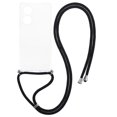 thumbnail image 1 of For Oppo A58 4G Case Precise Cutout Soft TPU Clear Phone Cover with Lanyard Banmo, 1 of 5