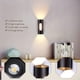 thumbnail image 2 of Aplique LED de pared para exterior de 10 W, IP65, resistente al agua, moderno aplique de pared metálico para exterior, luz interior/exterior para patio, jardín, terraza, cerca de la pared, patio, vill, 2 of 5