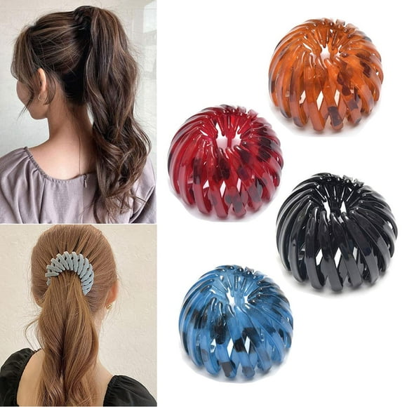 Hair, Birdnest Magic Hair Clip, Hair Holder, Bird Nest Magic Hair Clip for Women and Girls (4pc-Color B)