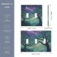 thumbnail image 2 of Yayeee Toggle Light Switch Wall Plate 3-Gang 6.37"x4.48" Decorative Outlet Cover, Moonlight Forest, 2 of 7