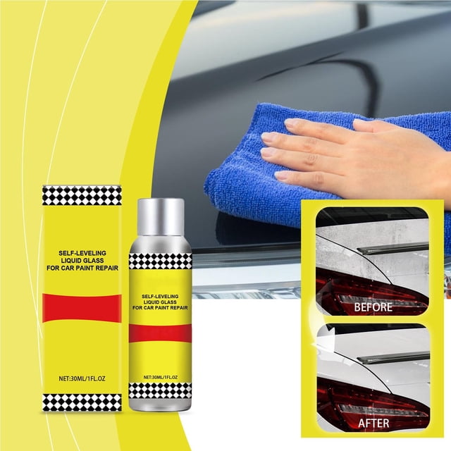 Líquido Autonivelante para Reparación de Pintura de Coches (30 Ml) | Restaura y Realza El Brillo | Protege y Renueva El Acabado | Protección Duradera