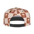 thumbnail image 4 of Daiia Brown Palms print Flat Bill Hats Flat Brim Trucker Cap Baseball Cap Adjustable Classic Low Profile Hat Unconstructed Plain Cap, 4 of 9