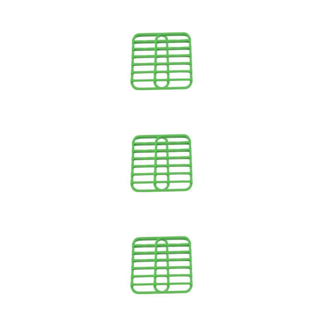 Transemion 2pcs/set High Temperature-resistant Silicone Roast Rack Easy Cleaning And Even for Heat Distribution Easy To Clean Silica green 3Set