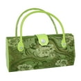 thumbnail image 6 of Asian Silk Brocade Style Eyeglass Case Mini Handbag Design Inner Mirror Sage, 6 of 6