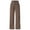 Brown, variant on Womens Pants Trendy Going Out High Waist Cord Wide Leg Straight Trousers Plus Size Corduroy Pants for Women
