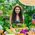 thumbnail image 4 of Cesta multifuncional con asa para recolección de frutas y verduras de jardinería Cesta de almacenamiento, 4 of 8