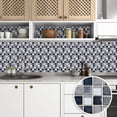 thumbnail image 2 of 10 Pcs Tile Stickers Gray Mosaic Self-adhesive Waterproof Peel and Stick Vinyl Decals 6"x6", 2 of 7
