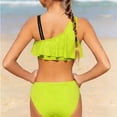 thumbnail image 5 of ATOGUTA Girl Bikini Set High Waisted Athletic Swim Suits Fashion Girls Bikini Bathing Suit Set Size 7-14, Green, 5 of 6