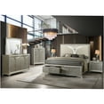 thumbnail image 5 of JERFIT Modern Nightstand with Floating Design, 2-Drawer Silver Bedside Table with Mirror Accents and Acrylic Legs for Bedroom Storage, 5 of 5