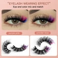 thumbnail image 5 of RAGUPEL 7 Pairs Lash Clusters 3D Thick Colorful Cat Eye Eyelashes Natural Simulation Lash Extension Kit for Parties and Special Occasions of 4 Styles, 5 of 6