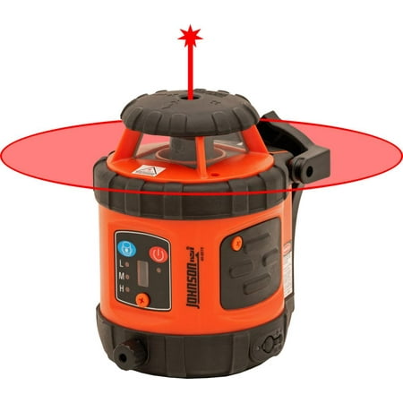 UPC: 0049448065172 | Johnson 40-6517 Laser Level Kit 200 ft +/-1/8 in at 50 ft Accuracy Red Laser