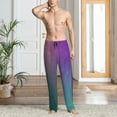 thumbnail image 2 of Daiia vintage dark paint Pattern Men's Sleep Pant with Pockets and Drawstring,Pajama Pants-Large, 2 of 6