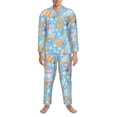 thumbnail image 3 of Balery Icecream Truck Pattern Pajama Sets for Men Long Sleeve 2 Piece Sleepwear Loungewear Sets Soft PJ's with Pockets Long Sleeve Comfy Pj Sets-Medium, 3 of 7
