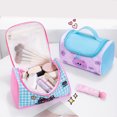 thumbnail image 4 of Multi Layer Travel Cosmetic Storage Bag Water Resistant PU Materials Lovely Cartoon Makeup Organizers With Hand Strap, 4 of 8