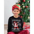 thumbnail image 6 of Tstars Boys Unisex Ugly Christmas Dabbing Santa Kids Christmas Gift Funny Humor Holiday Shirts Xmas Party Christmas Gifts for Boy Youth Kids Sweatshirt, 6 of 7