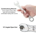 thumbnail image 5 of 3 Packs 8mm Thin Combination Wrench with Offset 6-Point End and Angled Open End, 5 of 6