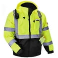 thumbnail image 4 of Ergodyne GloWearÂ® 8377 Type R Class 3 Quilted Bomber Jacket, Lime, M, 4 of 5