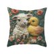 thumbnail image 2 of Funda de Almohada de Punto de Pelo Corto con Patrones de Pelusa, Suave y Acogedora, Decorativa para Sofá Cama., 2 of 6