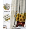 thumbnail image 3 of Sunflower Truck Blackout Curtains for Bedroom Living Room Darkening Curtains 84 Inch Length 2 Panels Set Elegant Yellow Floral Summer Botanical Window Curtain Window Treatment Grommet Drapes 52"x84", 3 of 9