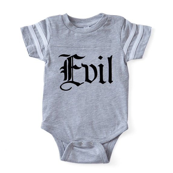 CafePress - Evil_Tr - Cute Infant Baby Football Bodysuit