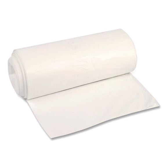 40 in. x 48 in. 45 gal. 12 mic High-Density Can Liners - Natural (250/Carton)