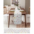 thumbnail image 3 of Pastoral Floral Table Runner 120 Inches, Spring Summer Botanical Flowers Bed Runner Dresser Scarves Tabletop for Indoor Outdoor Parties/Ceremony/Banquet, 13"x 120", 3 of 8