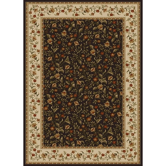Vitaly Rafiqi Area Rug 1593 Brown Italian Bordered 2' 2" x 7' 7" Rectangle