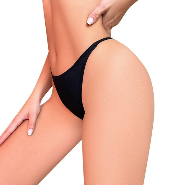 Gibobby Ropa Interior dama Bragas sexis con grande para el Día de San Valentín para mujer, bragas sexis de cintura(Negro, S)