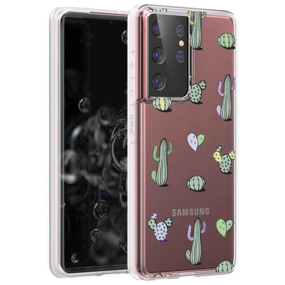 TalkingCase Slim Phone Case for Samsung Galaxy S21 Ultra 5G, S30 Ultra, (Not S21,S21+), Cacti 1 Print, Lightweight,Flexible,Soft, USA