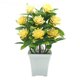 thumbnail image 1 of Flor artificial en maceta, simulación de planta en maceta, decoración para el hogar y la Oficina (amarillo), 1 of 6
