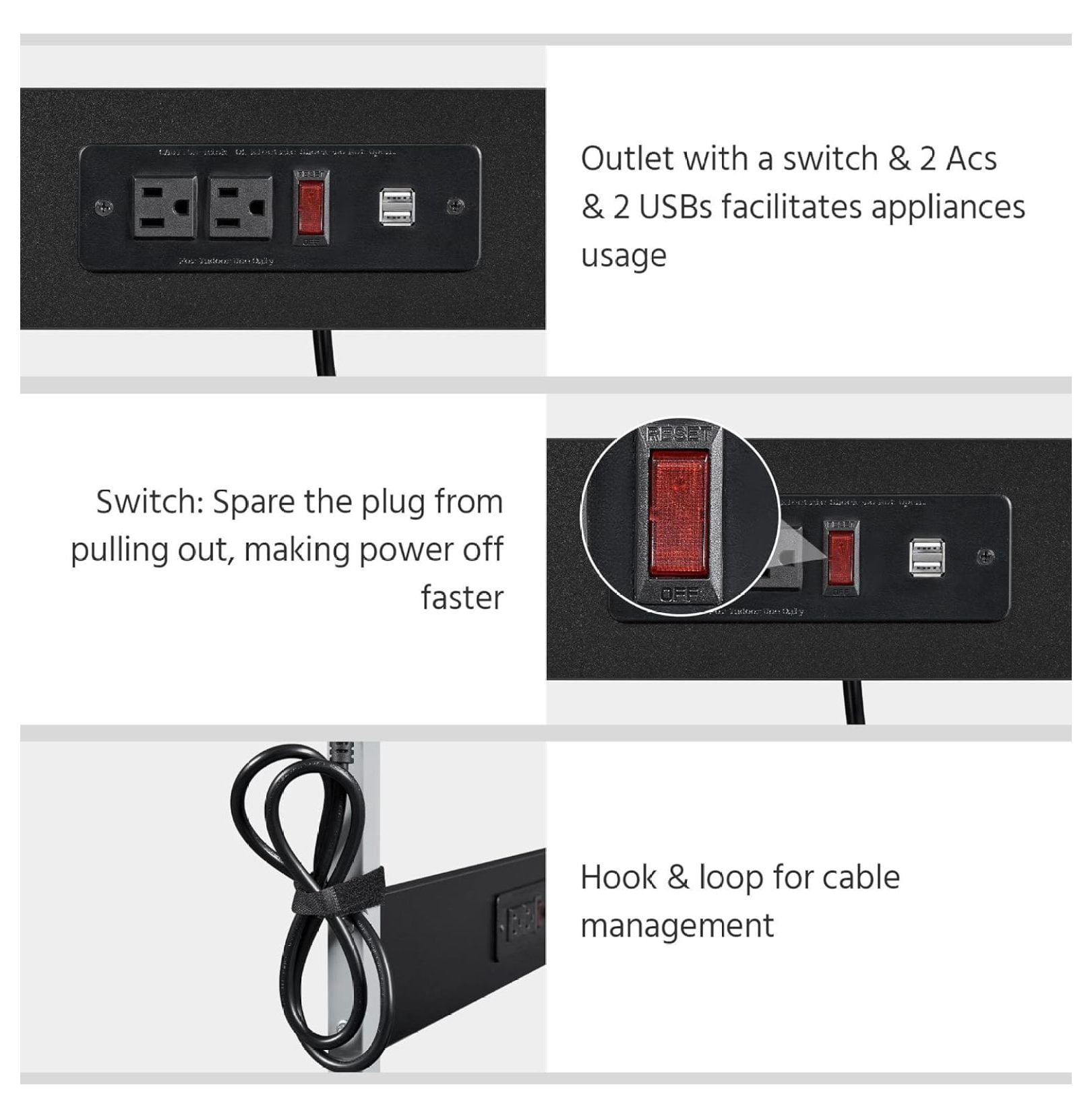 Rolling Computer Desk with Charging Station and 2 USB Ports for Small Space, Study Writing Desk with Keyboard Tray and Printer Shelf for Home Office, Compact Study Table with Wheels, Black