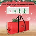 thumbnail image 3 of Bolsa de almacenamiento para árbol de Navidad BOOPNEW, impermeable, 9 pies, roja, 3 of 7