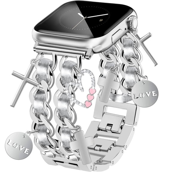 Watch Bands for Women Apple Watch Band 38mm 40mm 41mm 42mm (S11/10) Adjustable Unique Charms Metal Strap Cowboy Chain Bracelet for iWatch Series 11/10/9/8/7/6/5/4/3/2/1/SE