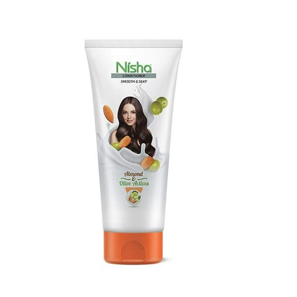 Nisha Almond & Olive Active Hair Conditioner For Smooth Soft Silky Hair, 180 ML