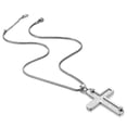 thumbnail image 4 of Jewmon Bible Verse Cross Necklace for Women Stainless Steel Jesus Christ Crucifix Cross Pendant Chain Catholic Jewelry Christams Day Gifts for Him, 4 of 8