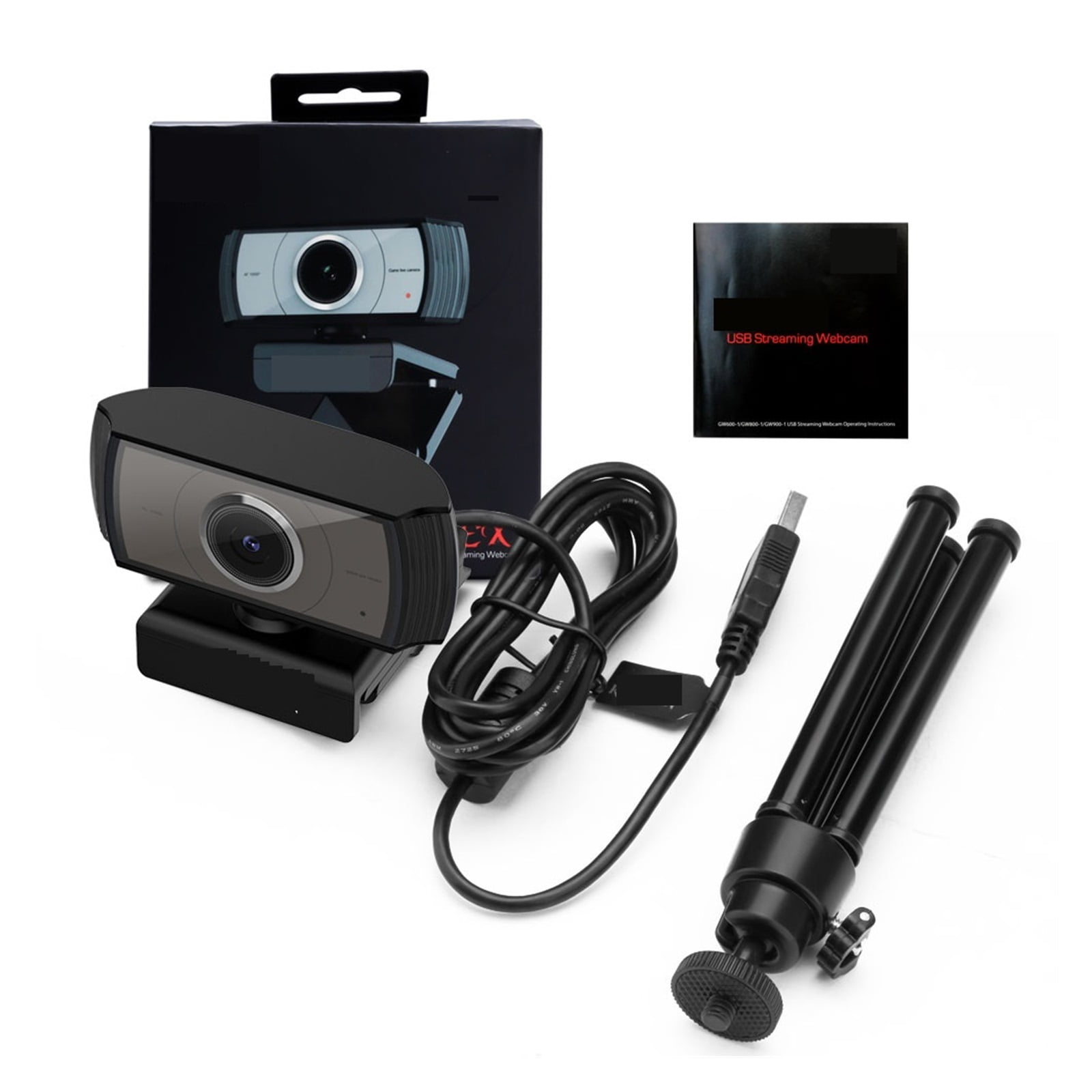 Webcam USB HD Webcam Autofocus Built-in Microphone 1920 X 1080P 30fps Web Cam Camera For Desktop Laptops Game PC ,Full Clarity